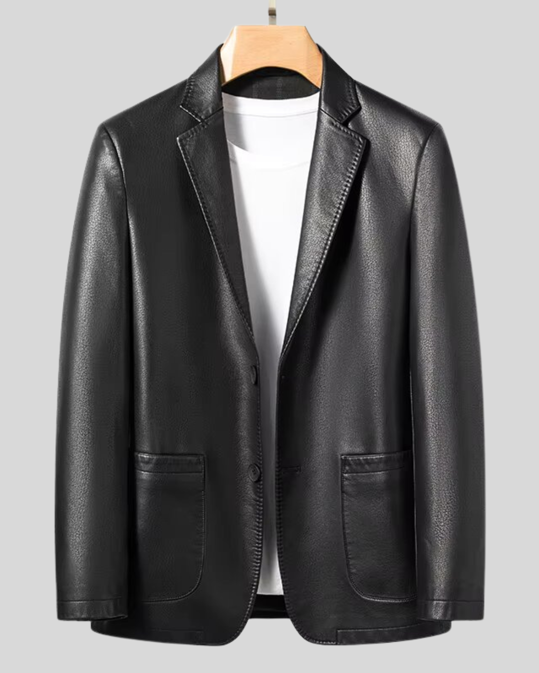 Chaqueta de Cuero Elegante de Alta Calidad
