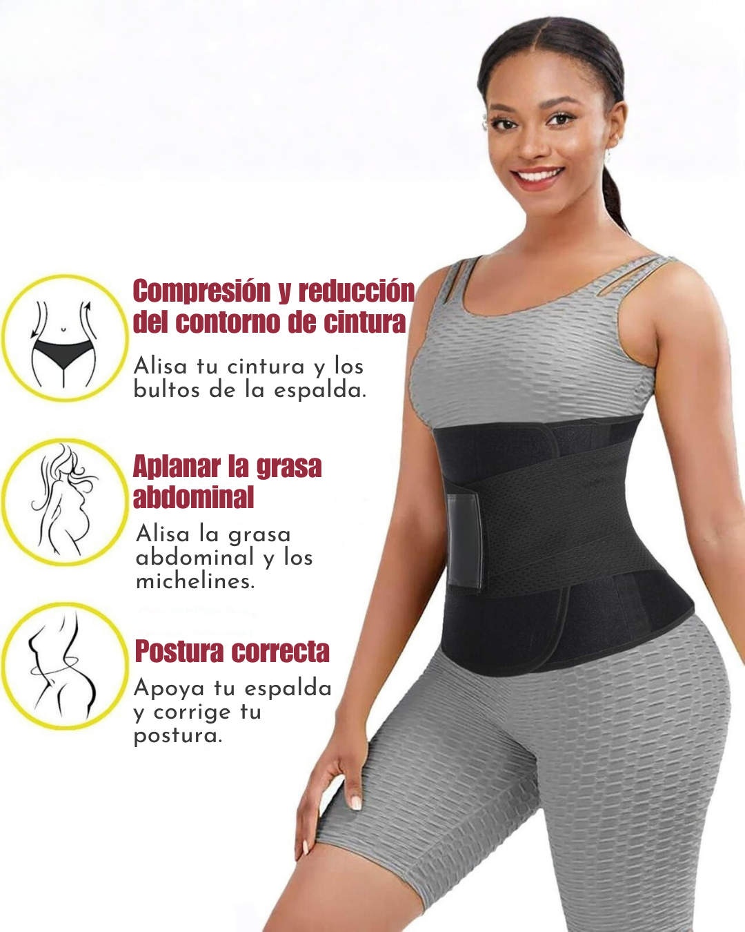 Cinturón Moldeador de Cintura y Faja de Entrenamiento con Soporte Lumbar®