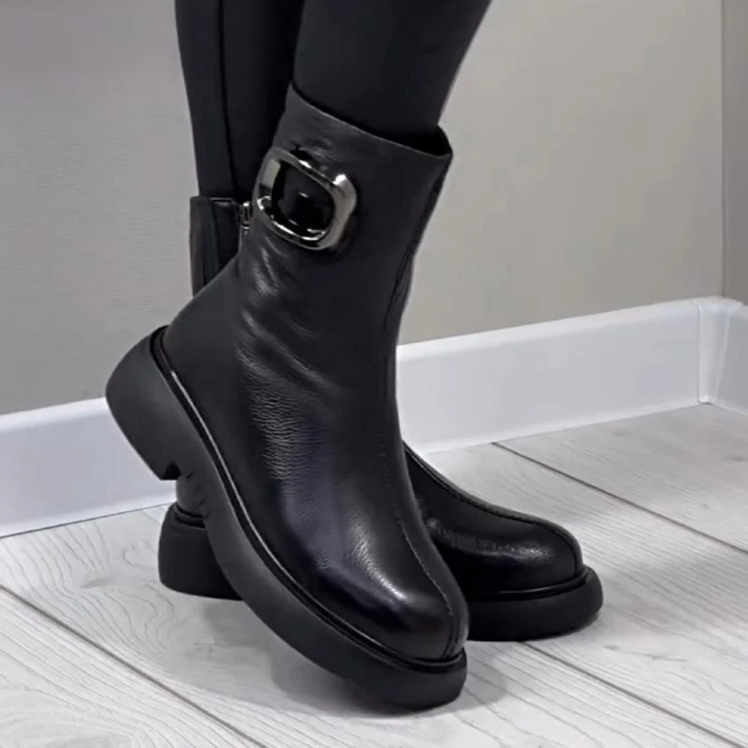 Botas de cuero cálidas hasta el tobillo®