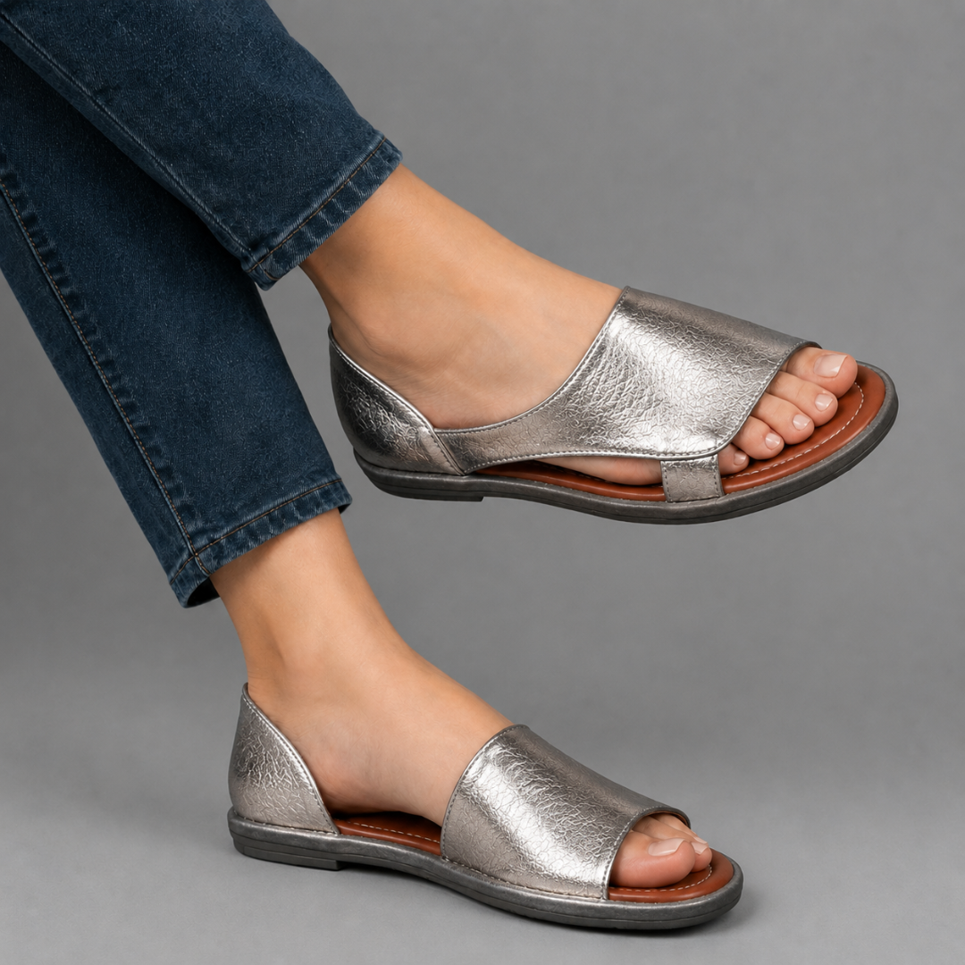 Sandalias Planas con Punta Abierta®