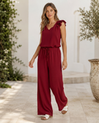 Conjunto casual con mangas volantes®