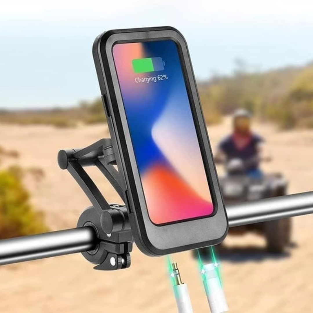 Soporte impermeable para teléfono uso en bicicleta y motocicleta (OFERTA 2X1)®