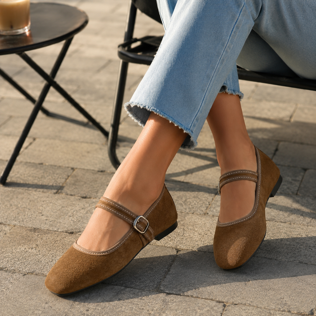 Zapatos Planos de Mujer con Correa Ajustable