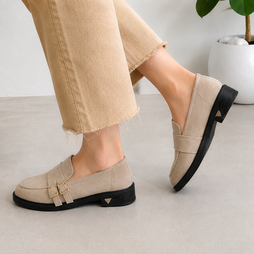 Mocasín casual con doble hebilla®