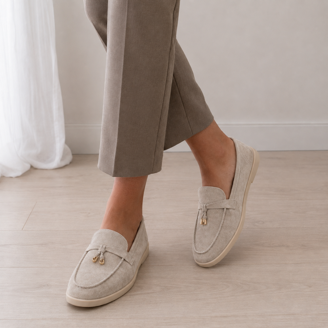 Mocasines de Mujer con Borlas Decorativas y Suela Plana