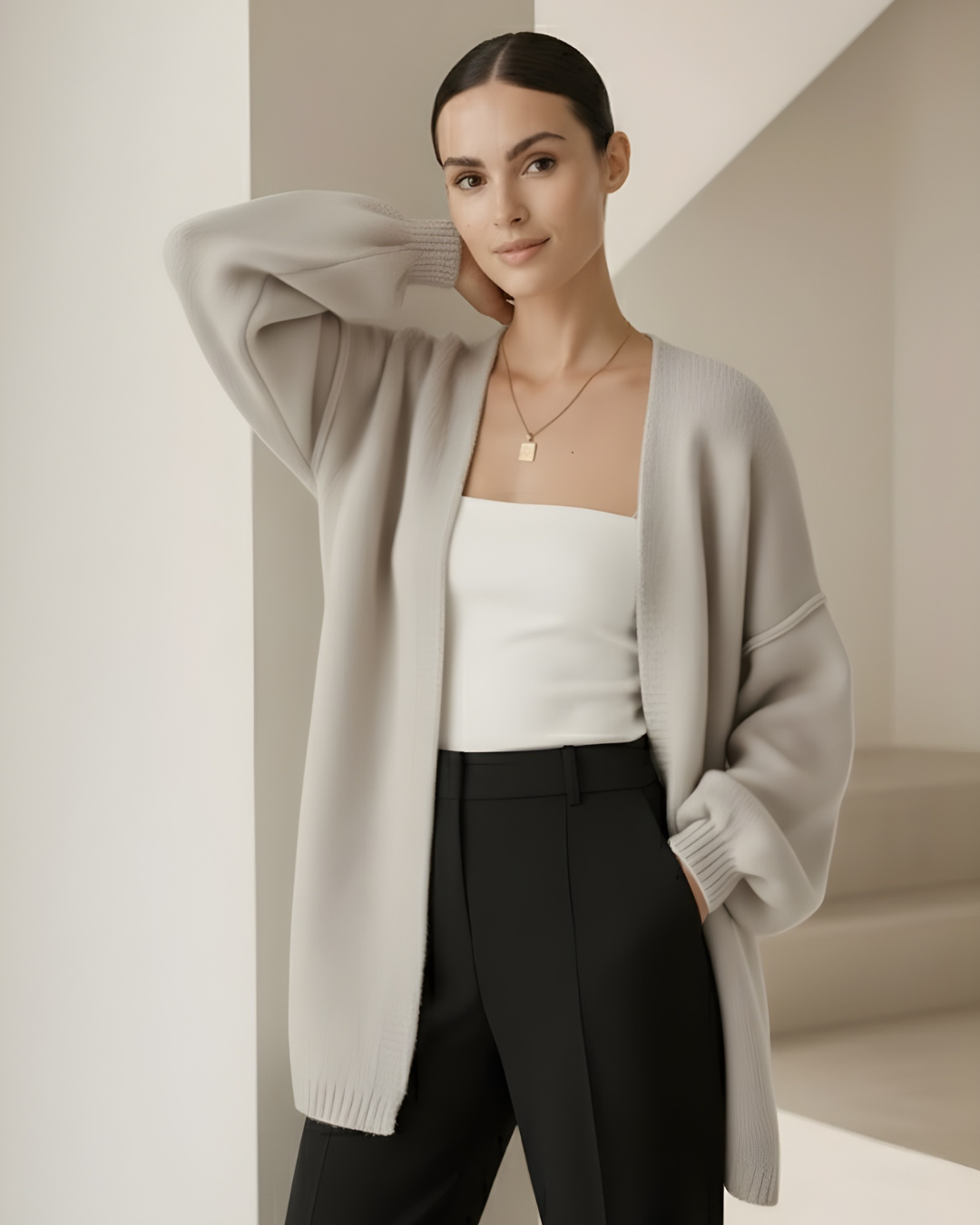 Cárdigan Oversized de Punto Ultra Suave para Mujer®