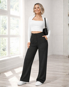 Pantalón Casual de Cintura Alta con Máxima Elasticidad para Mujer