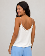 Top Lencero con Encaje y Tirantes Finos