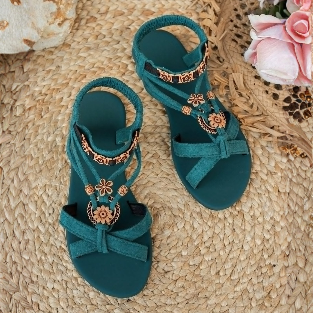 Sandalias planas con detalles boho®