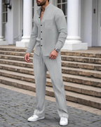 Conjunto Masculino de Camiseta y Pantalón con Textura Waffle®