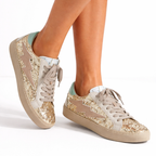 Zapatillas Rayo con detalles de purpurina brillante