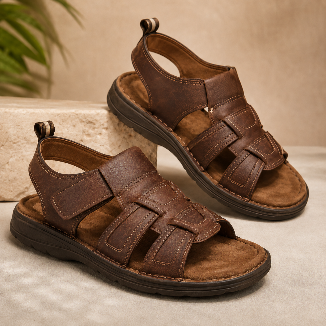 Sandalias de Hombre con Correas de Velcro
