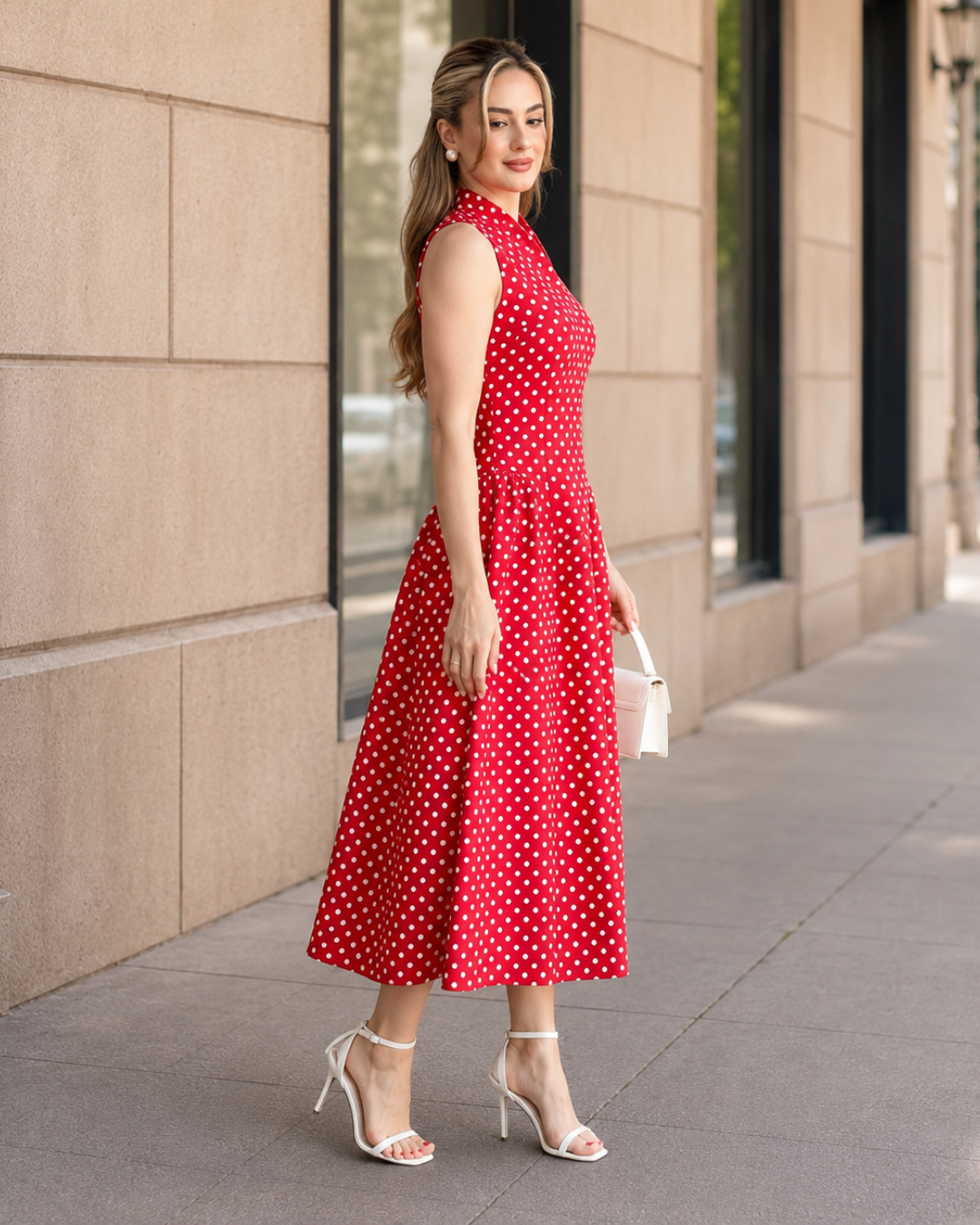 Vestido Midi de Lunares®