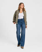 Pantalones de Mezclilla Anchos de Cintura Alta®