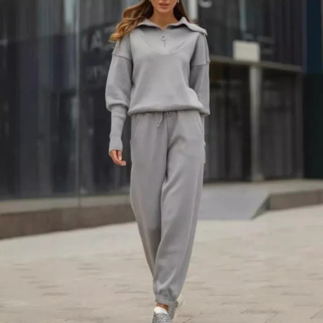 Conjunto Deportivo de 2 Piezas para Mujer: Jersey y Pantalón de Deporte®