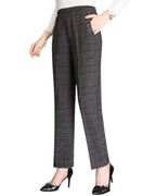 Pantalones casuales para mujer con cintura alta