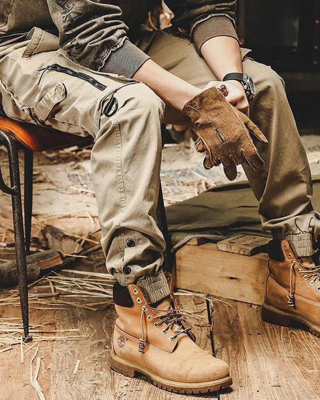Pantalón Cargo con Múltiples Bolsillos Islandia®