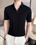 Polo de Hombre de Gran Elasticidad, Ligero, Suave y Resistente a las Arrugas en Color Liso®
