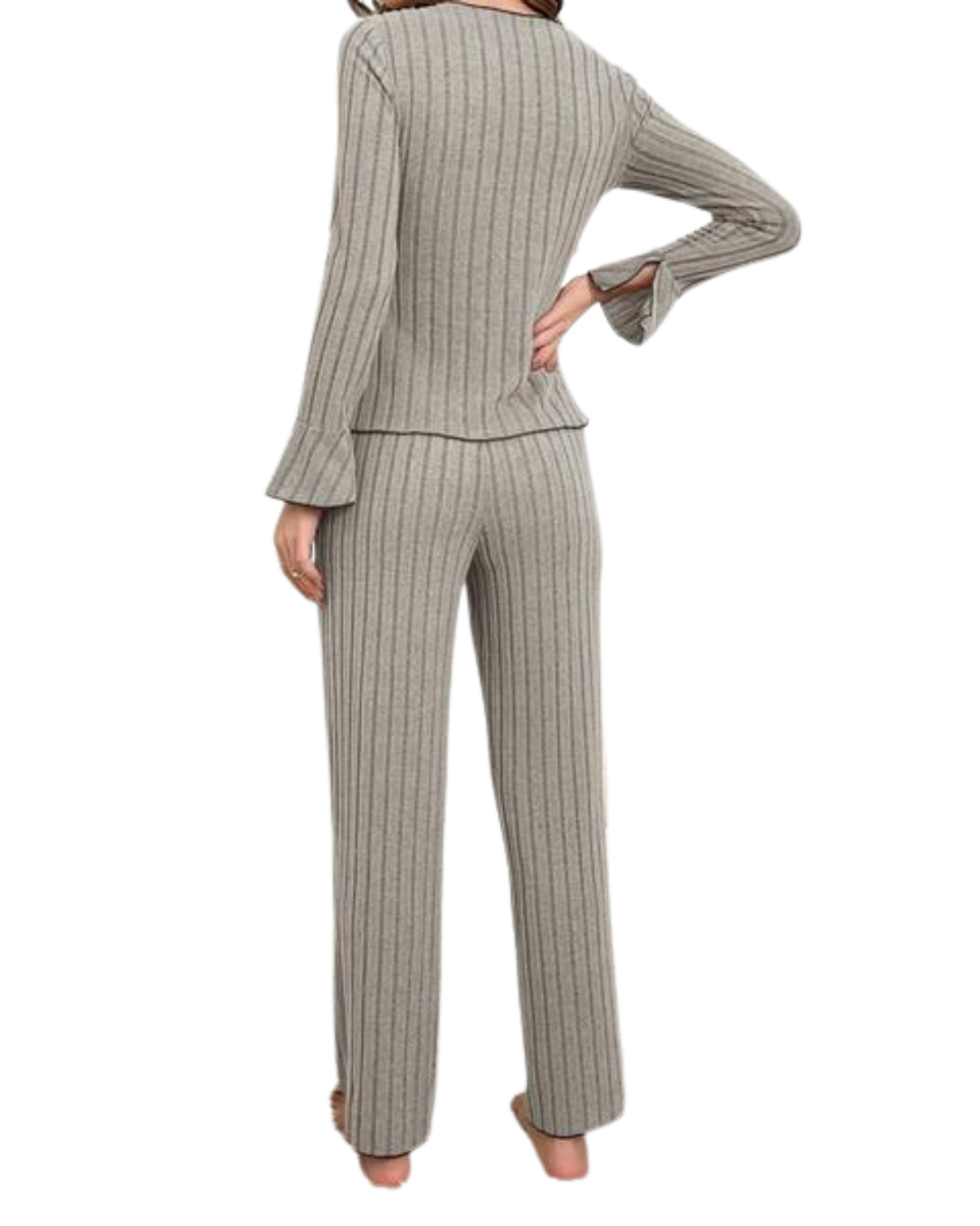 Conjunto de Pijama con Tejido Acanalado para Mujer®