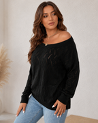Jersey Calado con Escote Bardot