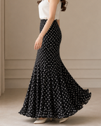 Falda Maxi con Estampado de Lunares®