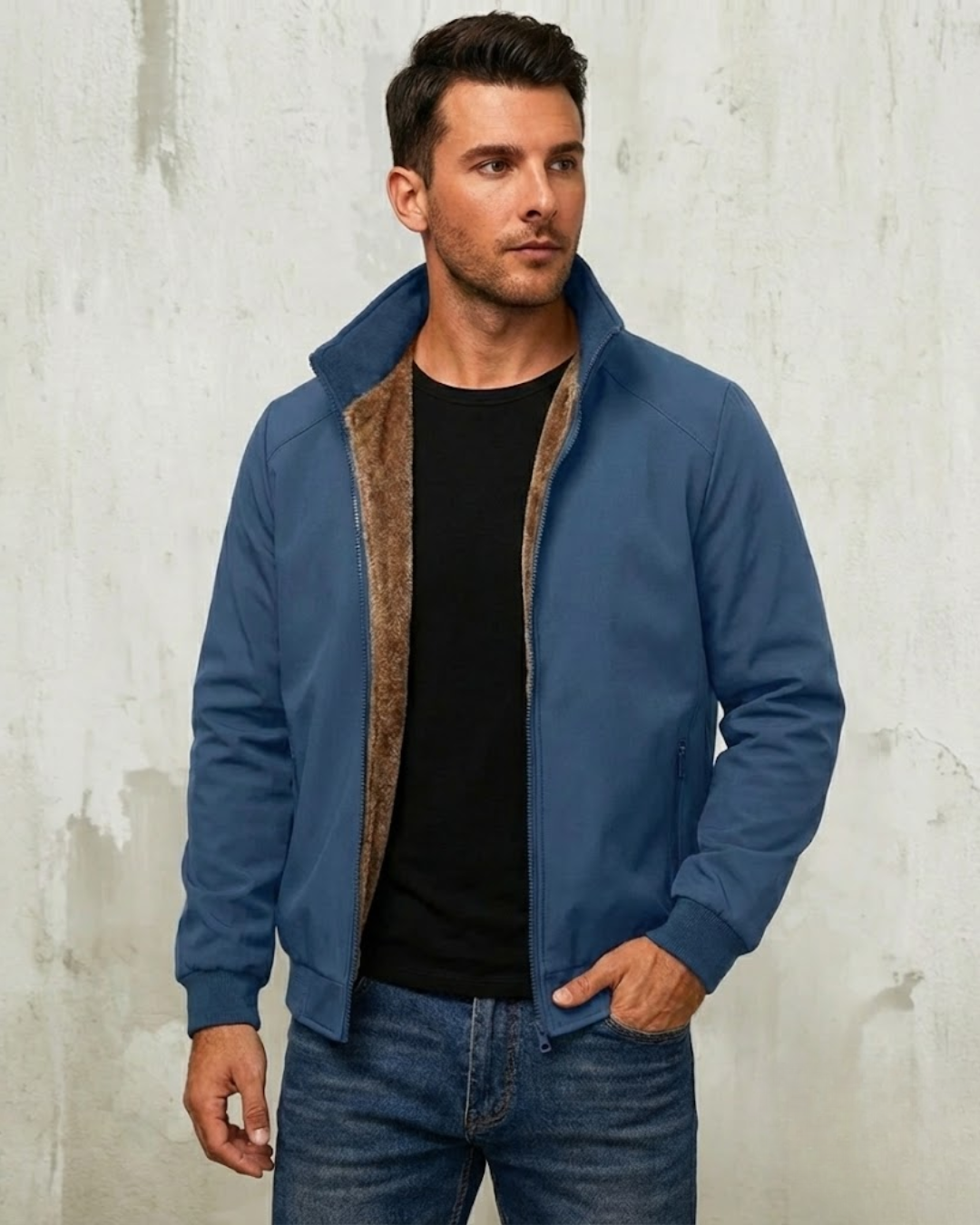 Chaqueta térmica para hombre con forro aislante