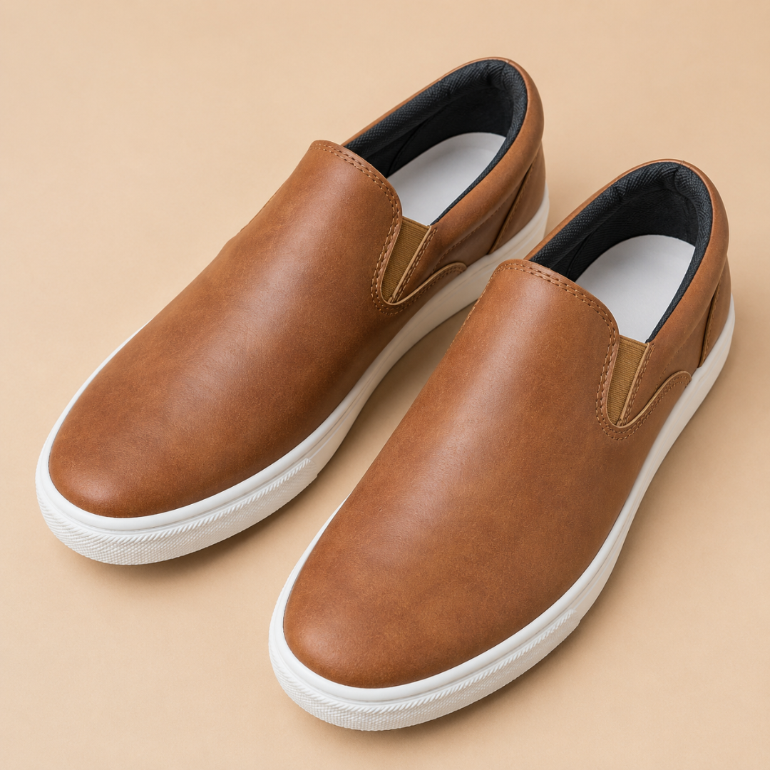 Zapatos Slip-On Casual con Suela Blanca