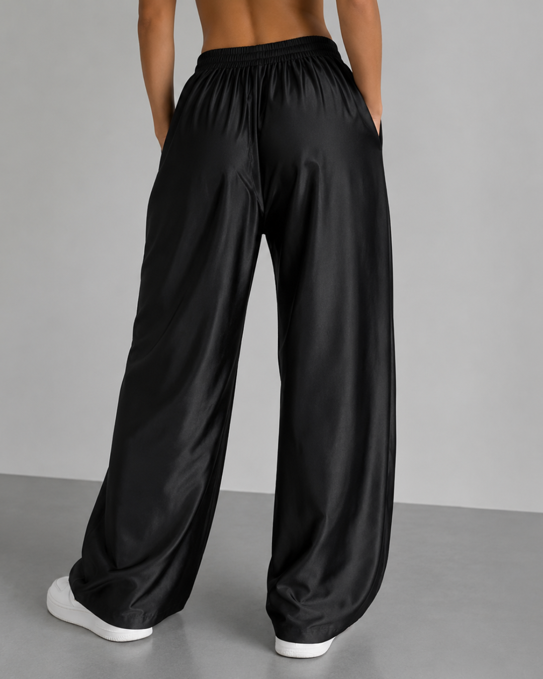 Pantalón Palazzo Satinado con Cintura Elástica®