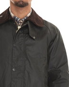 Chaqueta de Algodón Encerado de Estilo Clásico para Hombre