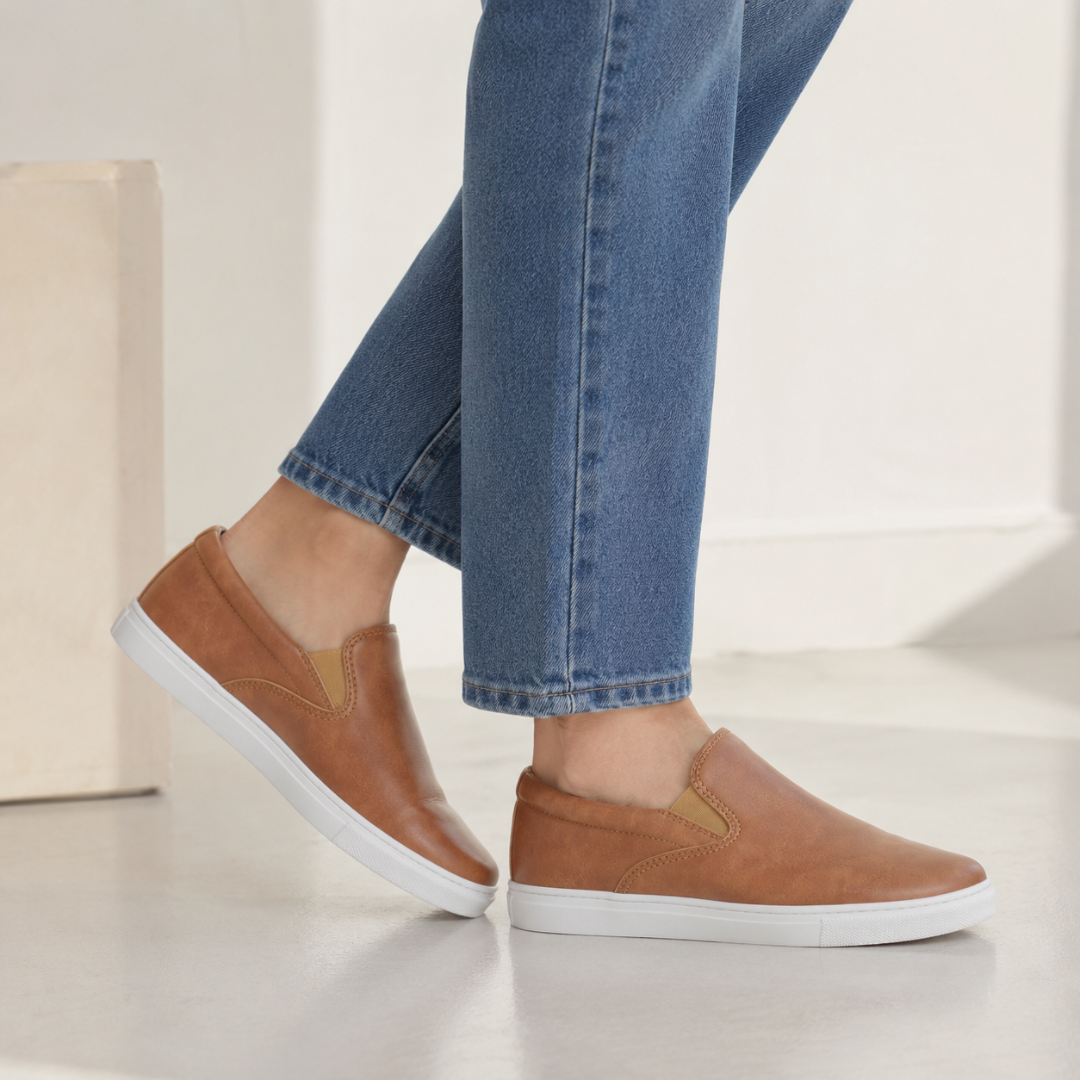 Zapatos Slip-On Casual con Suela Blanca