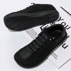 Zapatos casuales de lona con puntera ancha para hombre y mujer