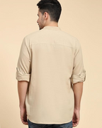 Camisa de Lino y Algodón para Hombre