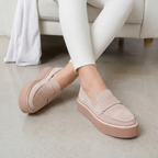 Mocasines de Ante con Suela de Goma