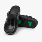 Zuecos Barcelona de Cuero Natural Negro®
