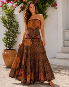 Vestido Indio Strapless