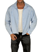 Camisa Estilizada de Corte Contemporáneo