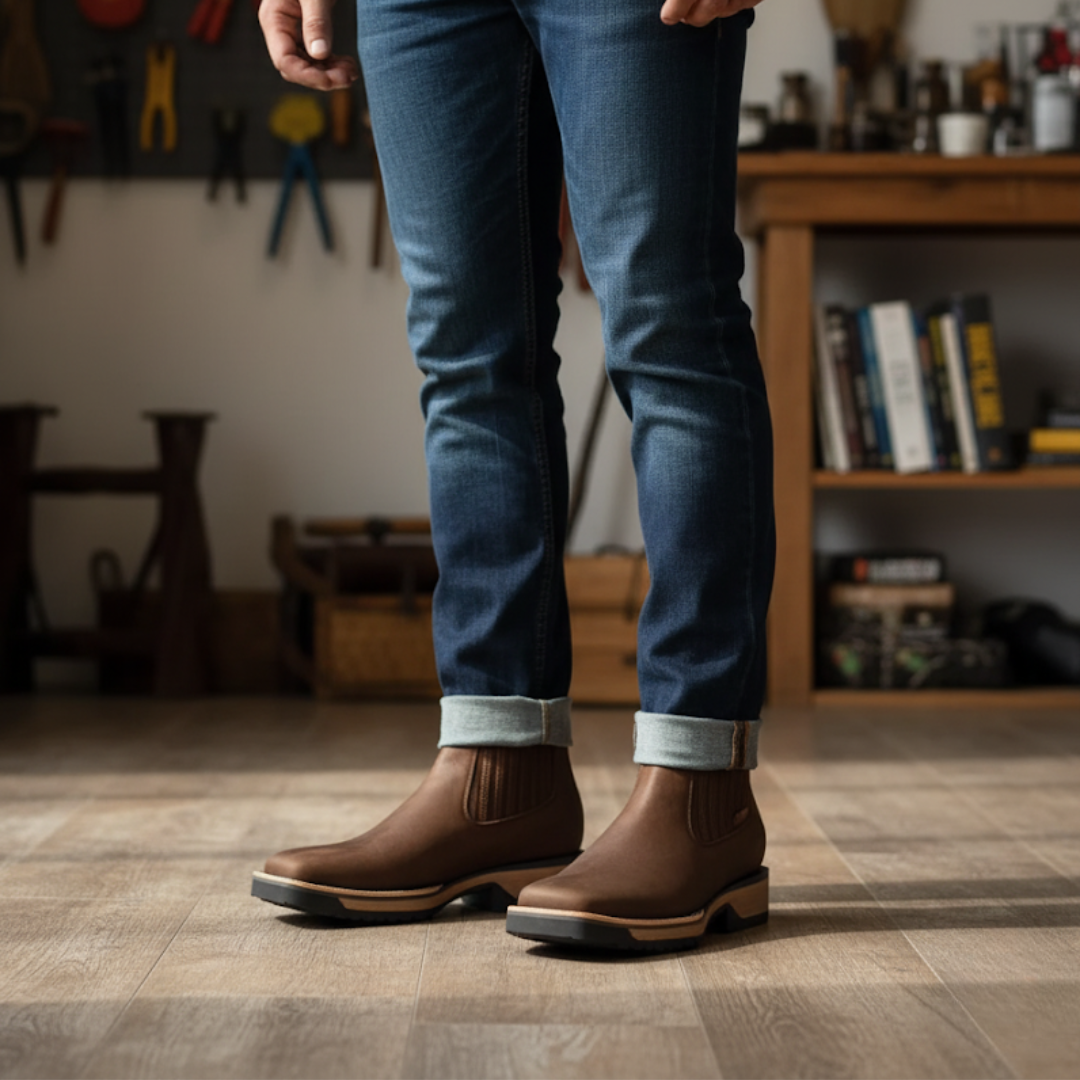 Botas Vaqueras de Cuero Viena