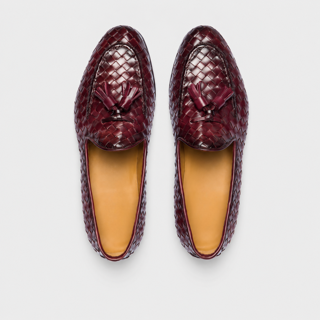 Mocasines Elegantes de Piel Trenzada
