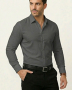 Camisa de Vestir con Tecnología de Estiramiento y Sin Planchado