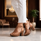 Sandalias Trenzadas de Tacón Alto®