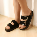 Sandalias con Doble Hebilla Venecia