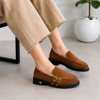Mocasín casual con doble hebilla®