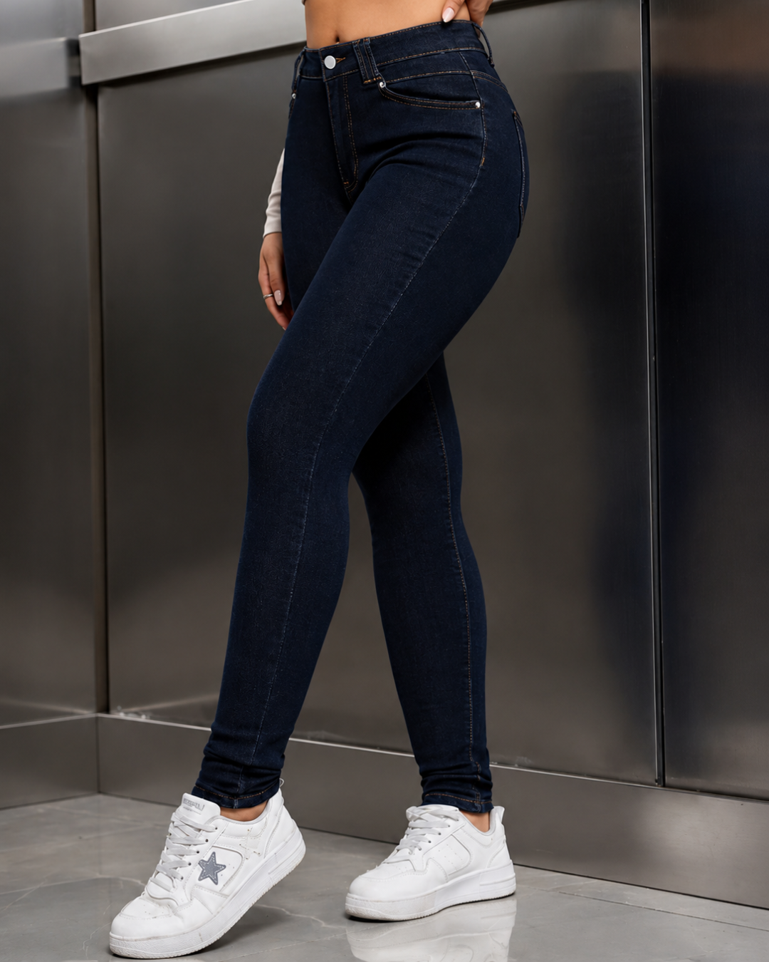 Jeans Ajustados de Cintura Alta®