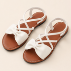 Sandalias Planas con Lazo y Tiras Elásticas®