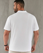 Camisa Polo con Tejido Acanalado para Hombre
