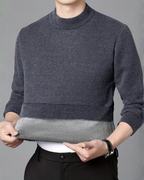 Suéter en Tejido Suave con Forro Térmico Para Hombre