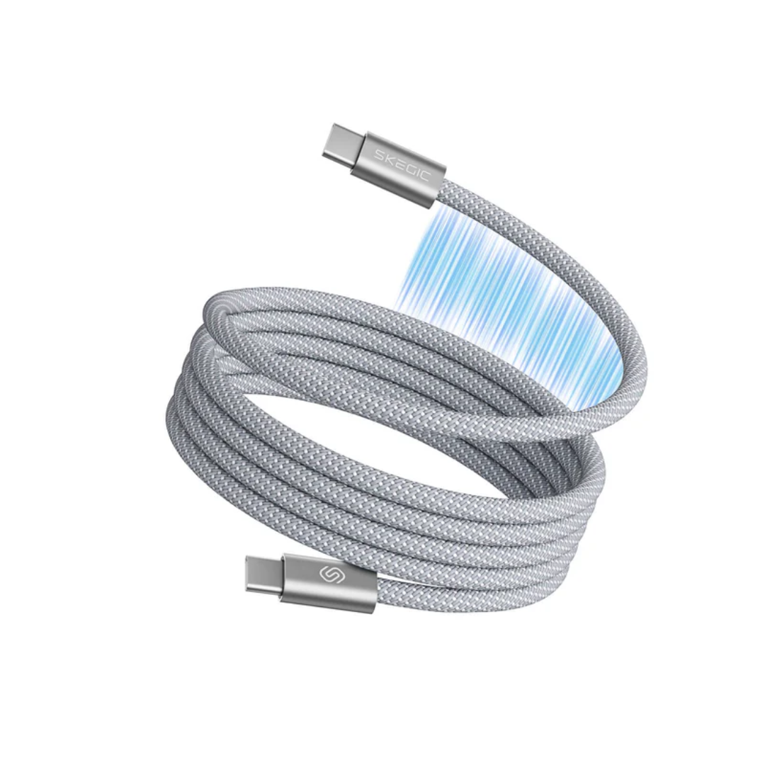 Cable de Carga Magnético con Carga Rápida y sin Enredos tipo C (OFERTA 2X1)