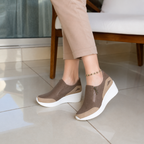 Zapatos con cuña y cremallera®