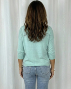 Jersey de Punto Suave con Cuello en V Para Mujer
