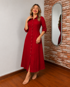Vestido Camisero Largo